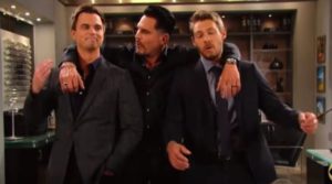 Wyatt, Bill and Liam on Bold and Beautiful
