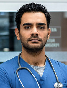 Hanza Haq of "Transplant" (photo from Fabrice Gaetan/Sphere Media/NBC)