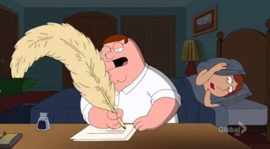Peter writes a letter