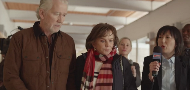 Linda Purl and Patrick Duffy in "Doomsday Mom: The Lori Vallow Story" on Lifetime