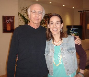 Lisa Arch with Larry David