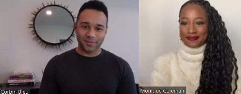 Interview with Corbin Bleu and Monique Coleman of "Christmas Dance Reunion" 12/3 on Lifetime