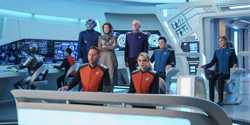 The Orville: New Horizons -- Season 3 - Seth MacFarlane’s epic space adventure series “The Orville” returns exclusively as a Hulu original series. Set 400 years in the future, “The Orville: New Horizons” finds the crew of the U.S.S. Orville continuing their mission of exploration, as they navigate both the mysteries of the universe and the complexities of their own interpersonal relationships. The ensemble cast includes MacFarlane, Adrianne Palicki, Penny Johnson Jerald, Scott Grimes, Peter Macon, J. Lee, Mark Jackson, Chad