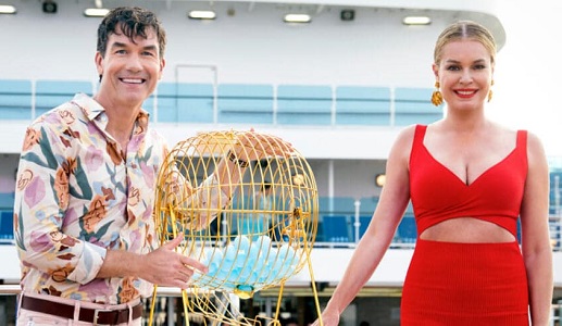 Jerry O'Connell and Rebecca Romijn, hosts of "The Real Love Boat" on CBS