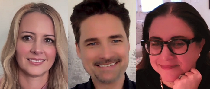 Warren Christie, Amy Acker and Emily Fox of "The Watchful Eye" on Freeform