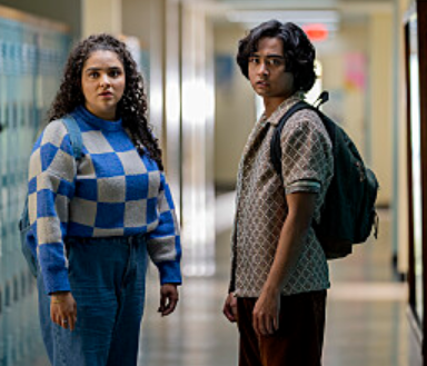 Kristian Flores & Kiara Pichardo of "School Spirits on Paramount+